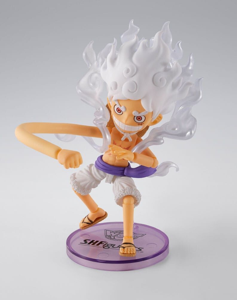 One Piece World Collactable Figures x S.H. Figuarts Actionfigur Monkey D. Ruffy Gear 8 cm