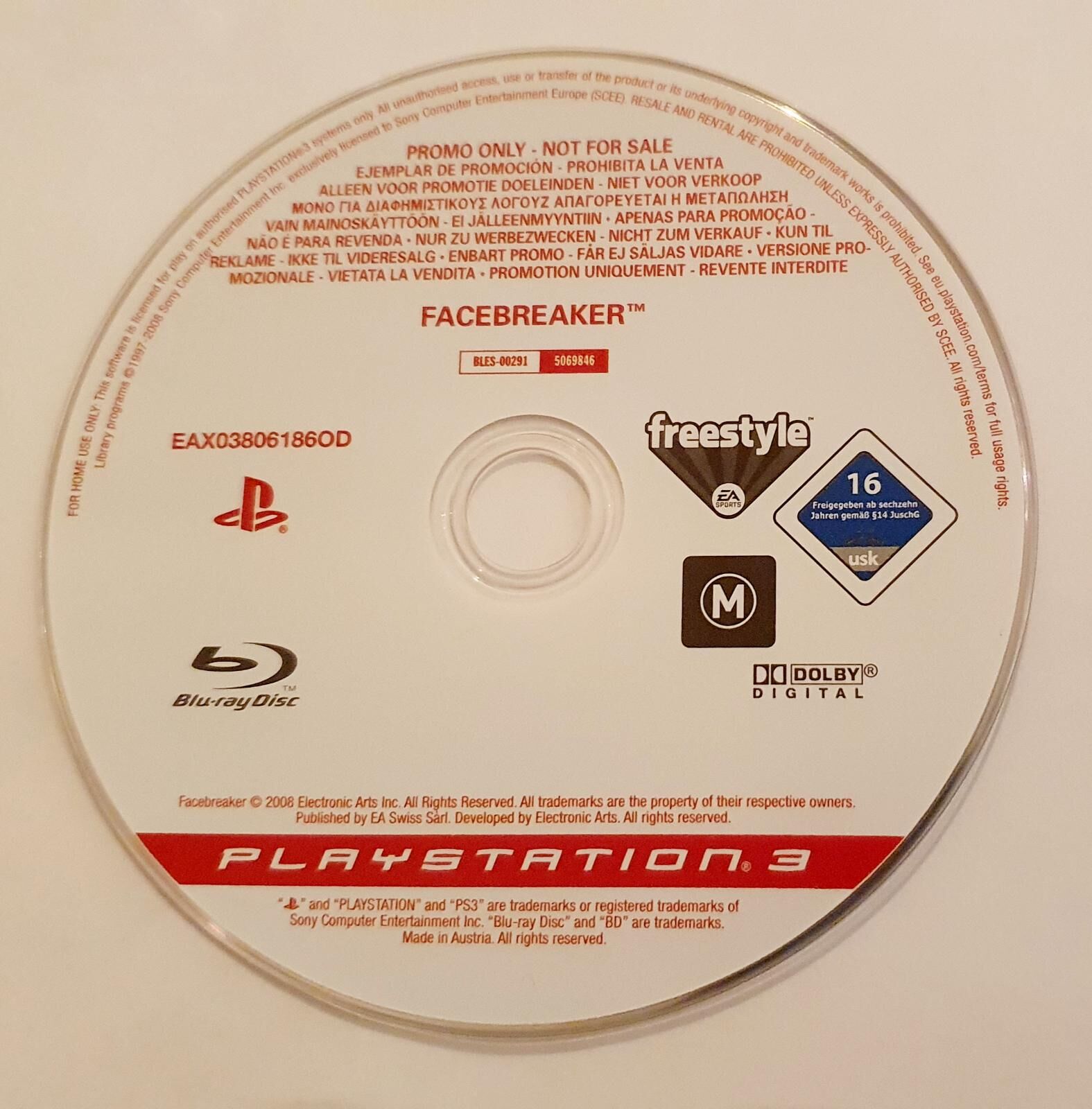 Facebreaker [Promo Not For Resale] - OVP - PS3