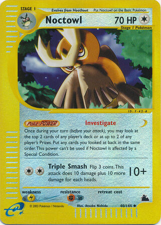Noctowl - 40/144 - Reverse Holo - EN Noctowl - 40/144 - Reverse Holo - EN