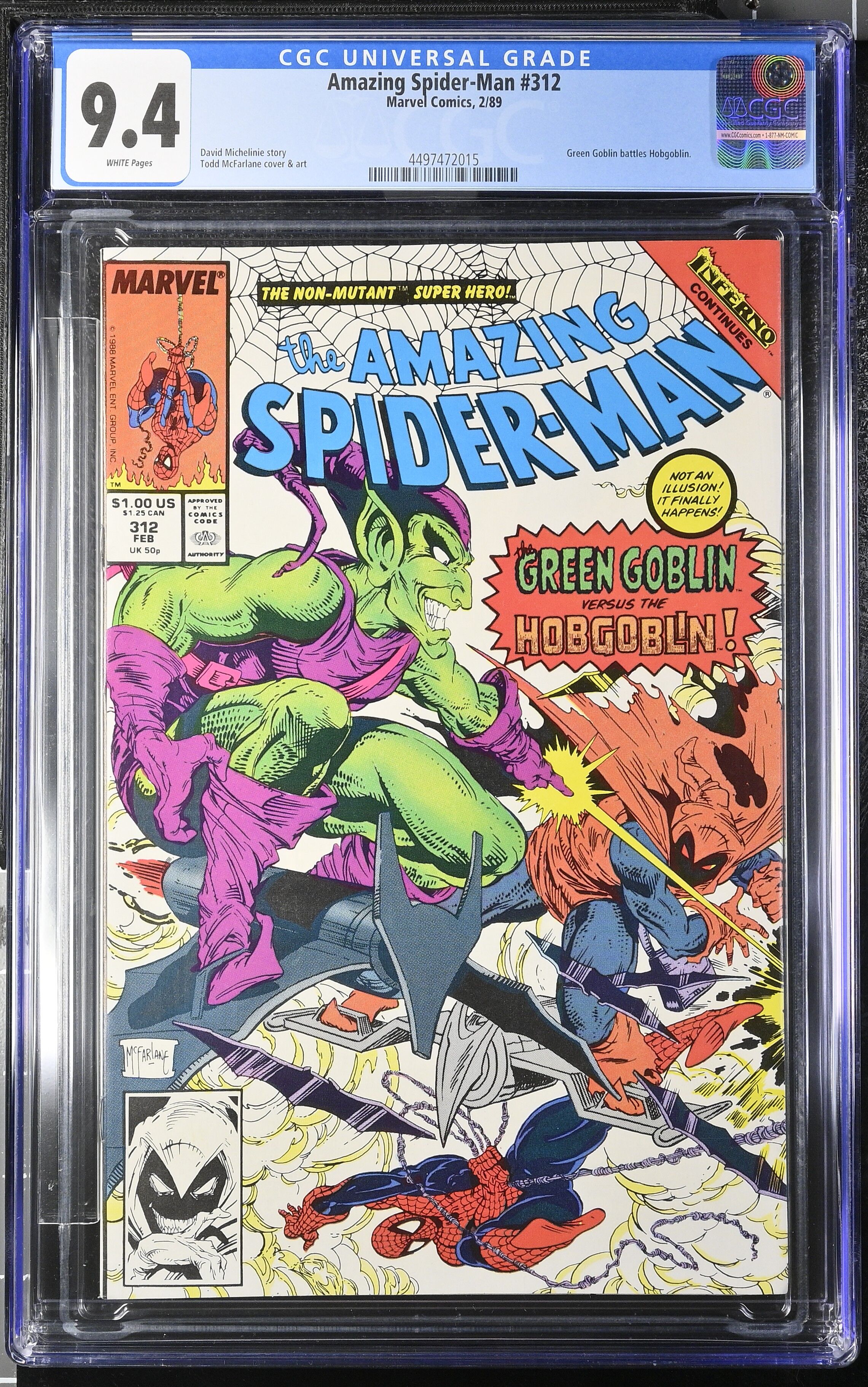 Amazing Spider-Man #312 CGC 9.4