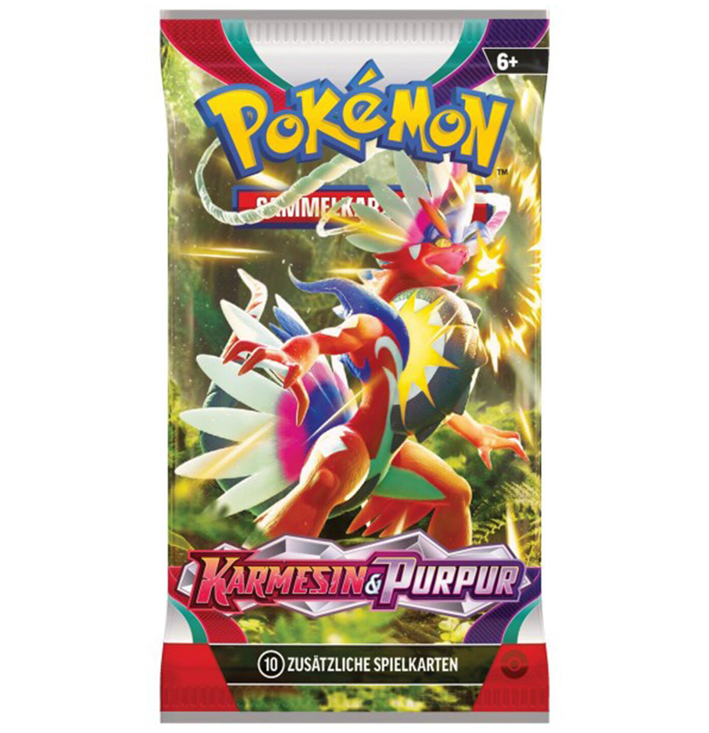 Pokémon TCG: Karmesin & Purpur Booster Pack (10 Cards) - DE