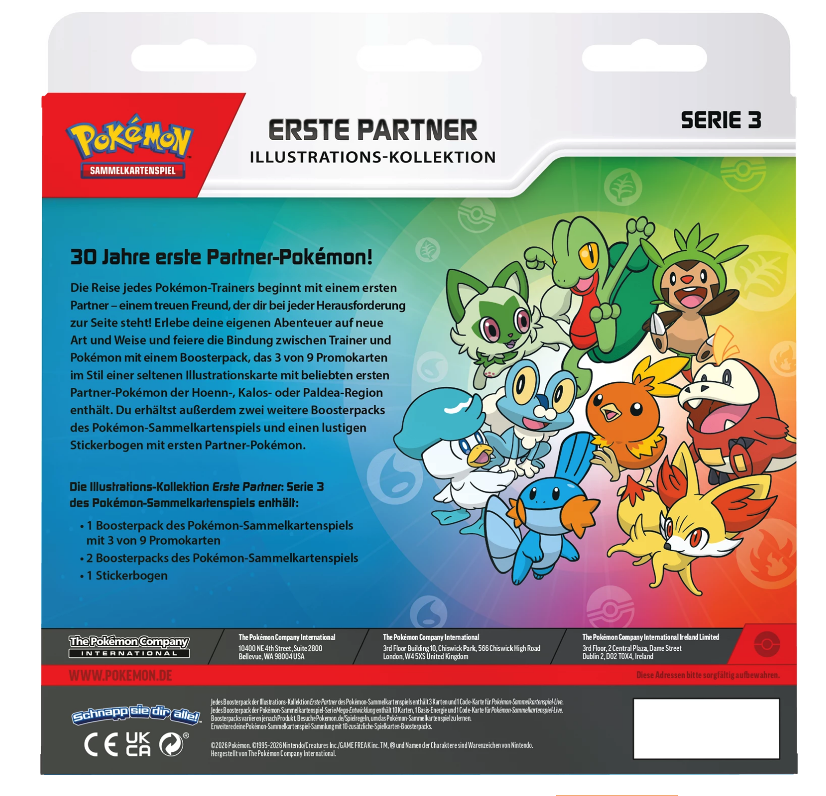 Pokémon TCG: Erste Partner Illustrations-Kollektion - Serie 3 - DE