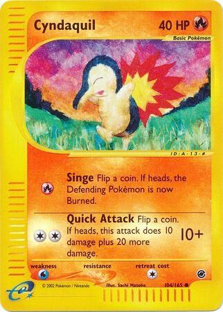 Cyndaquil - 104/165 - Reverse Holo - EN