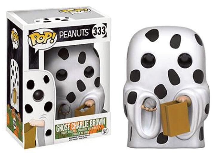 Peanuts POP! Vinyl Figur Ghost Charlie Brown 9 cm