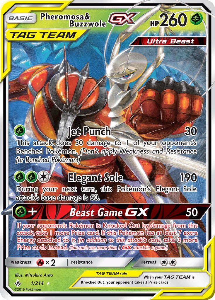 Pheromosa & Buzzwole-GX - 1/214 - EN Pheromosa & Buzzwole-GX - 1/214 - EN