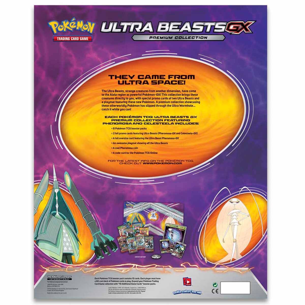 Pokémon Ultra Beasts GX Premium Collection Box (Celesteela & Pheromosa)