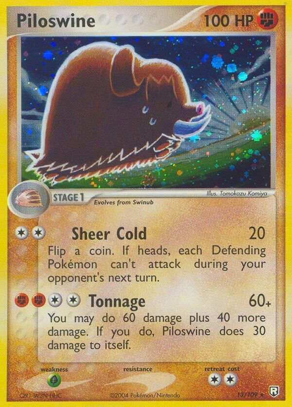 Piloswine - 13/109 - Reverse Holo - EN