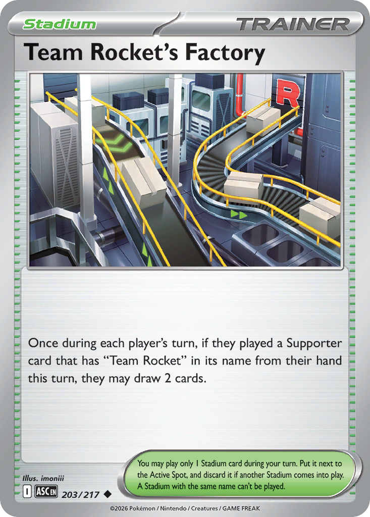 Team Rocket’s Factory - 203/217 - EN Team Rocket’s Factory - 203/217 - EN