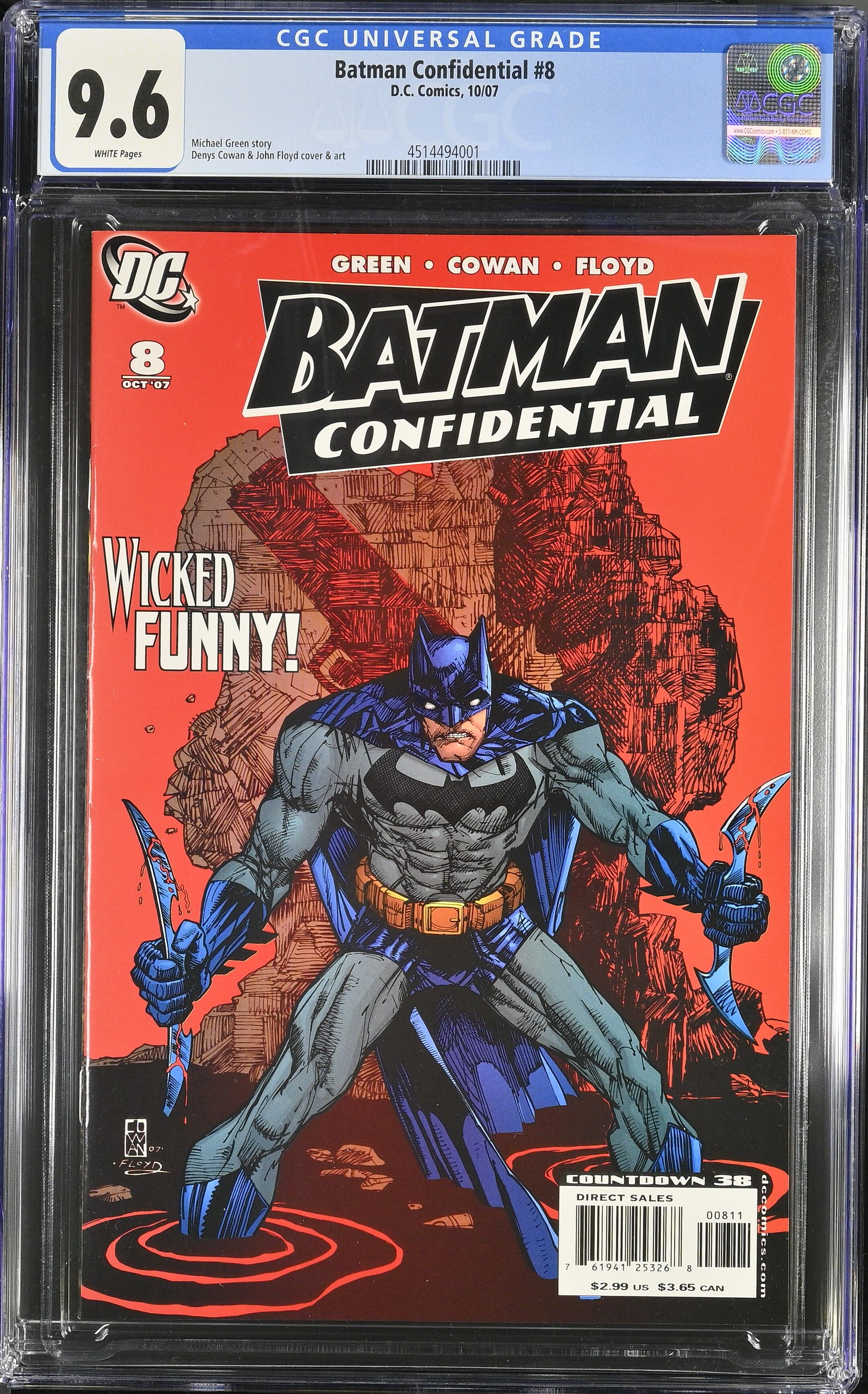 Batman Confidential #8 CGC 9.6 Top Pop! Batman Confidential #8 CGC 9.6 Top Pop!