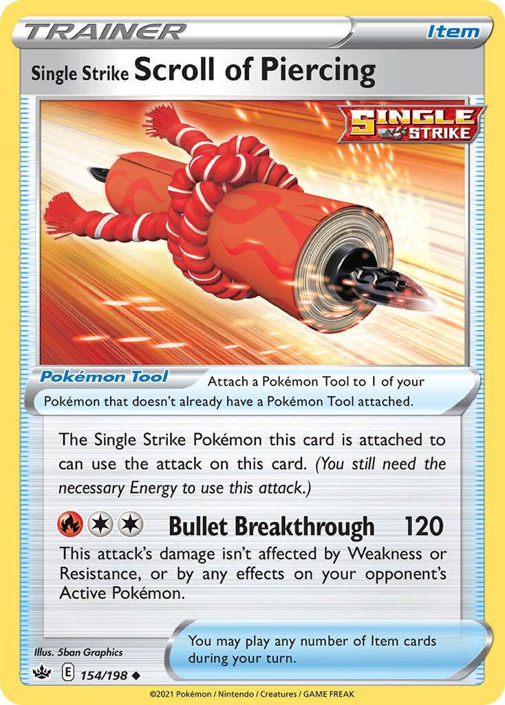 Single Strike Scroll of Piercing - 154/198 - EN