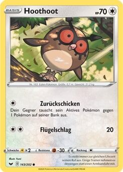 Hoothoot 143/202 - Pokémon TCG