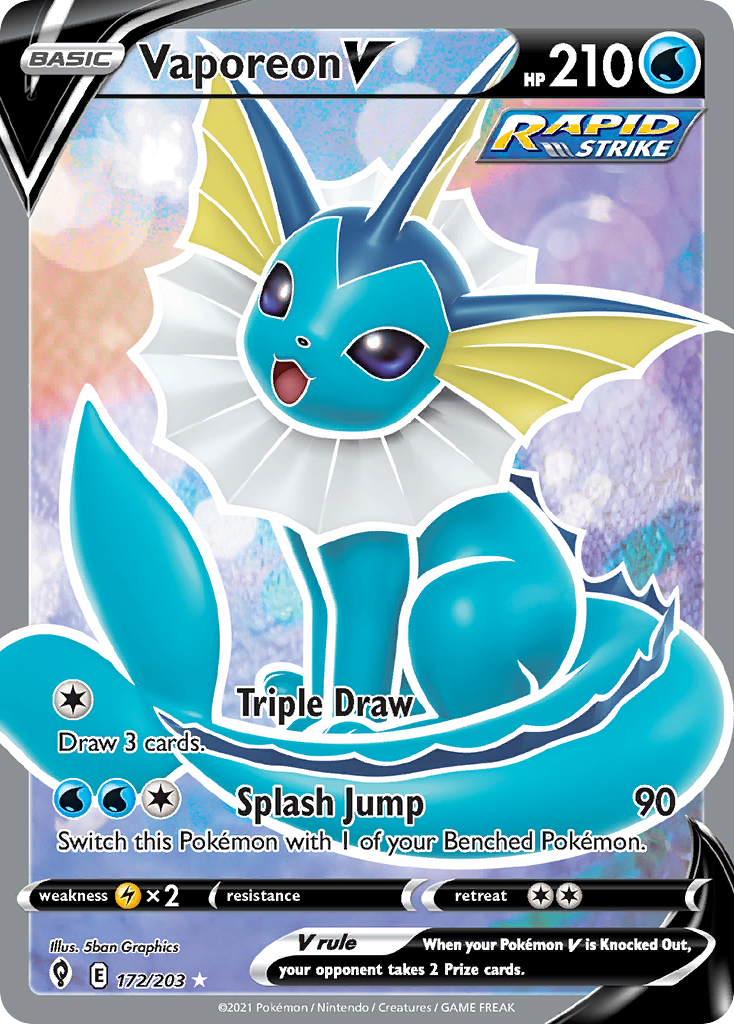 Vaporeon V - 172/237 - EN