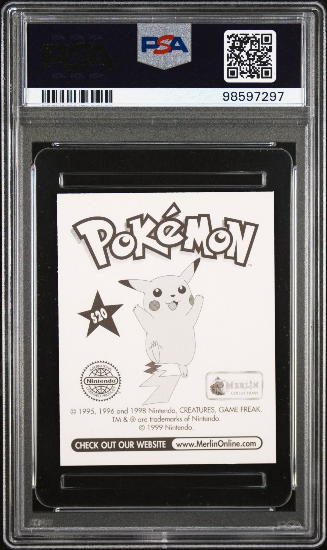 Magikarp S20 - Prism - 1999 Merlin Pokemon Sticker - PSA 8 NM-MT - Pokémon