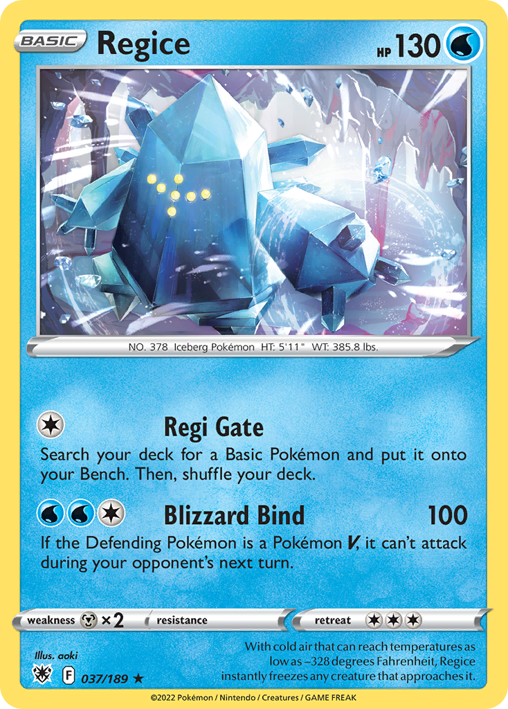 Regice - 037/189 - EN Regice - 037/189 - EN