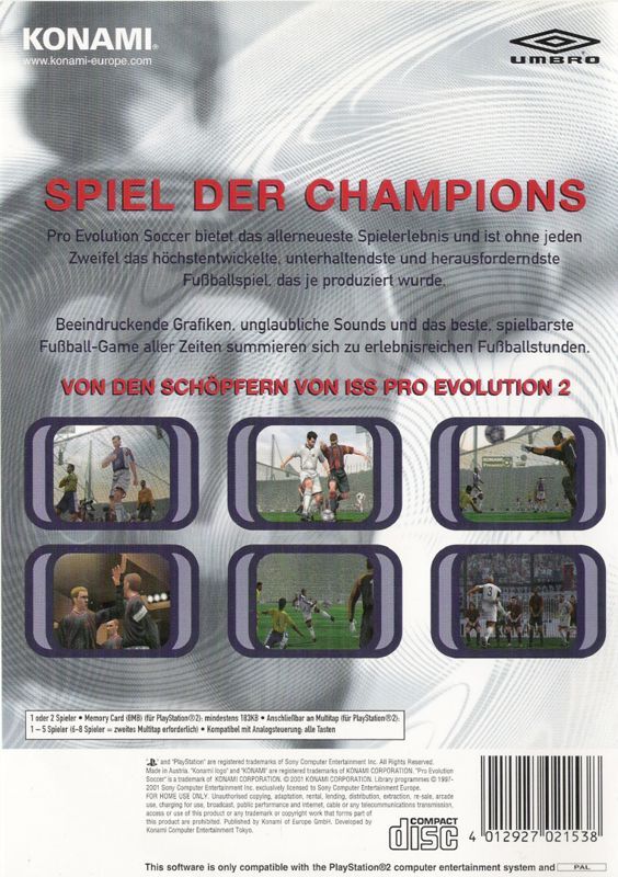 Pro Evolution Soccer - PS2 - DE