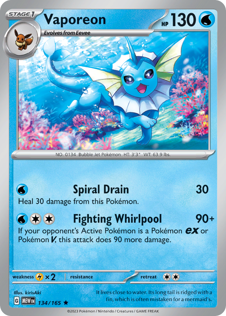Vaporeon - 134/207 - EN