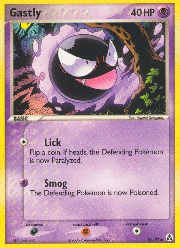 Gastly - 52/92 - EN Gastly - 52/92 - EN