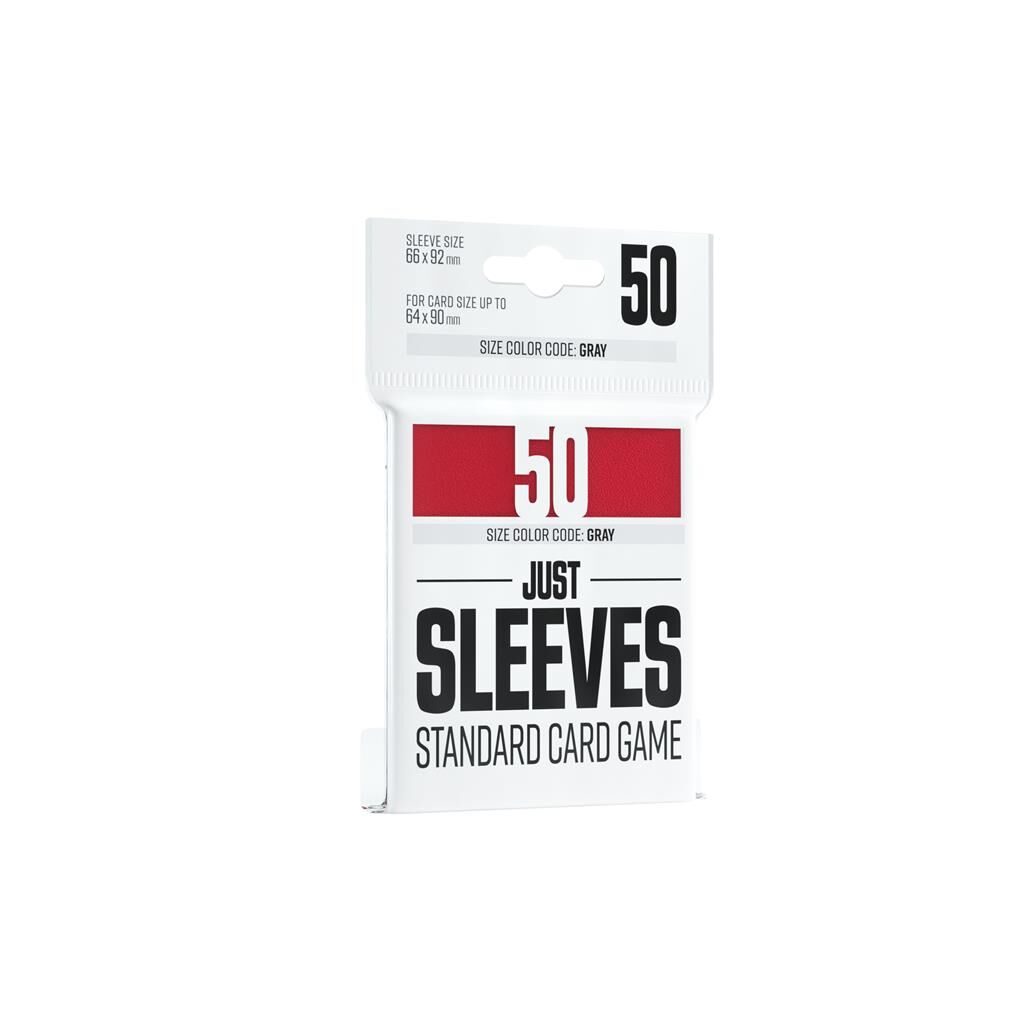 Just Sleeves - Standard Card Game Red (50 Sleeves) 