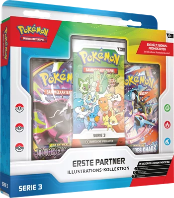 Pokémon TCG: Erste Partner Illustrations-Kollektion - Serie 3 - DE Pokémon TCG: Erste Partner Illustrations-Kollektion - Serie 3 - DE