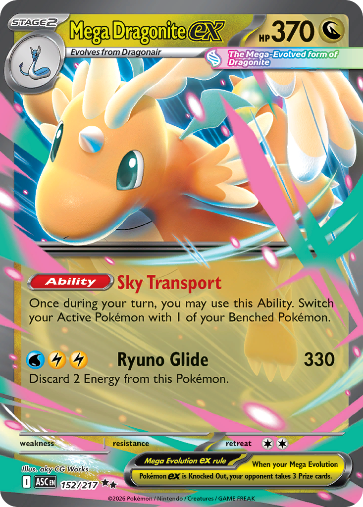 Mega Dragonite ex - 152/217 - EN