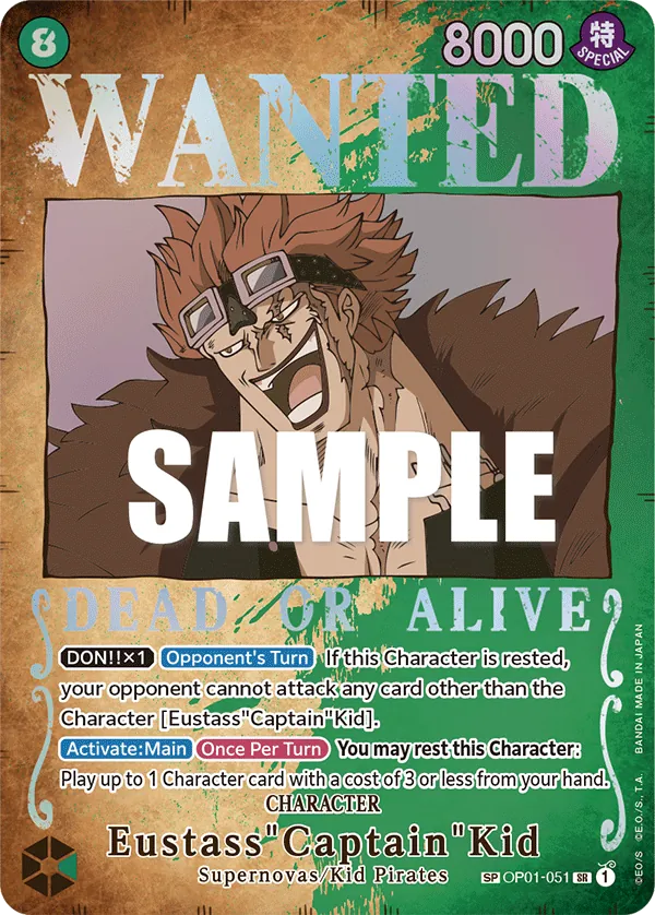 Eustass"Captain"Kid - OP01-051 - Special Alt Art Eustass"Captain"Kid - OP01-051 - Special Alt Art