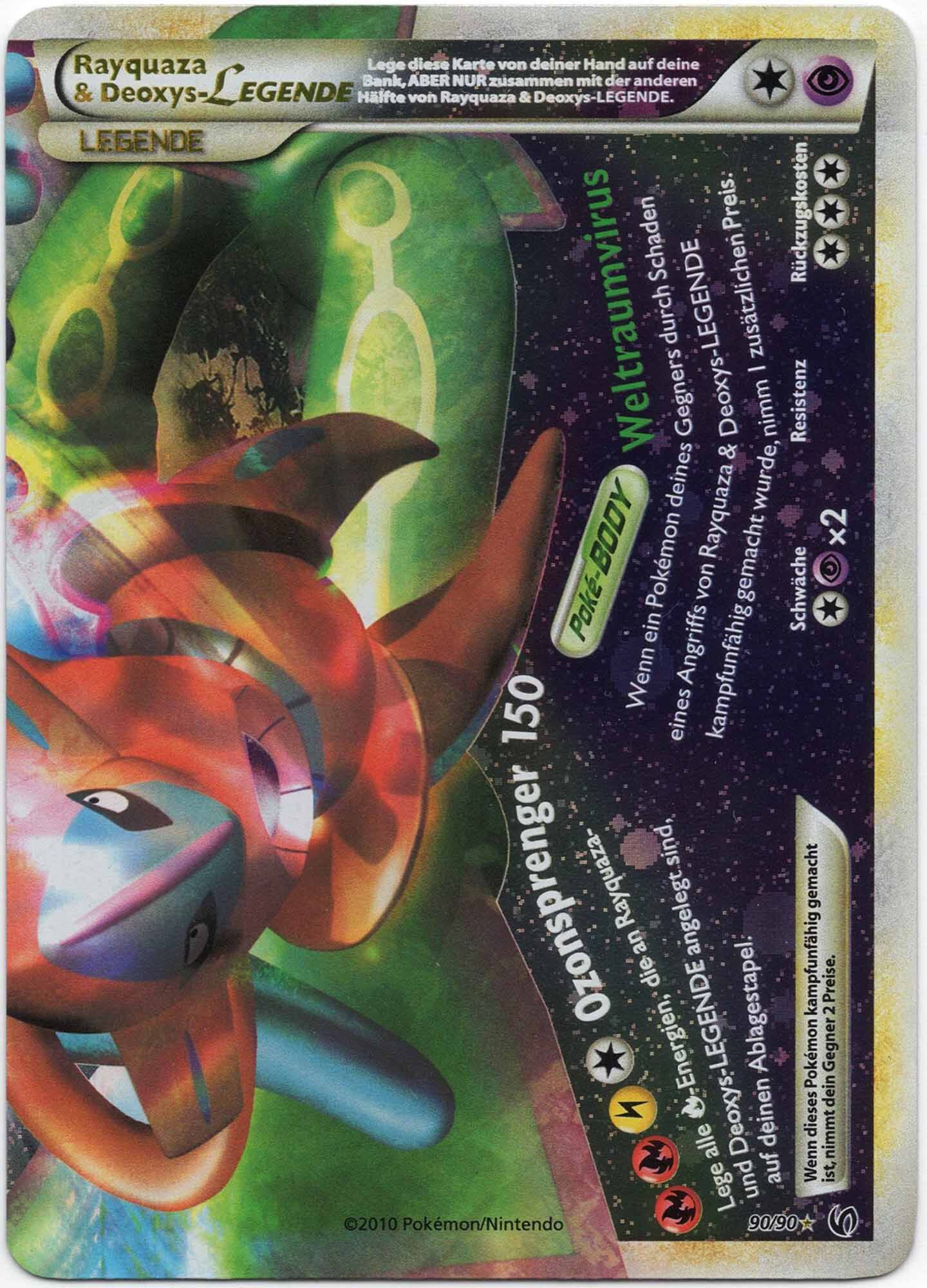 Rayquaza & Deoxys-Legende - 90/90 - Pokémon TCG (Near Mint)