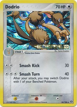 Dodrio - 26/106 - Reverse Holo - EN Dodrio - 26/106 - Reverse Holo - EN