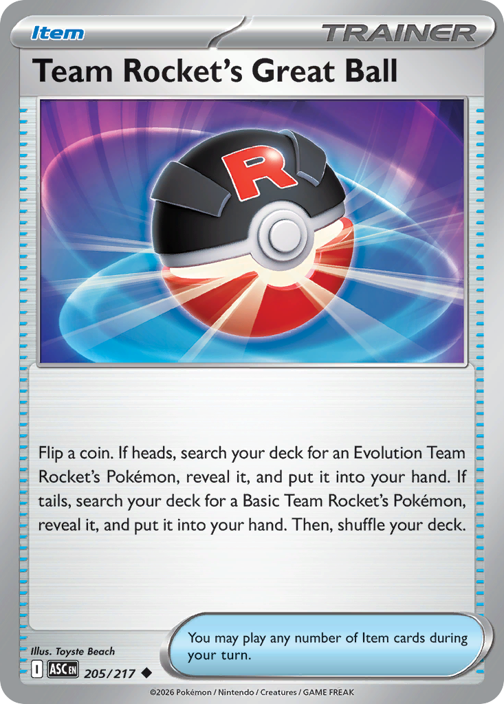 Team Rocket’s Great Ball - 205/217 - EN Team Rocket’s Great Ball - 205/217 - EN