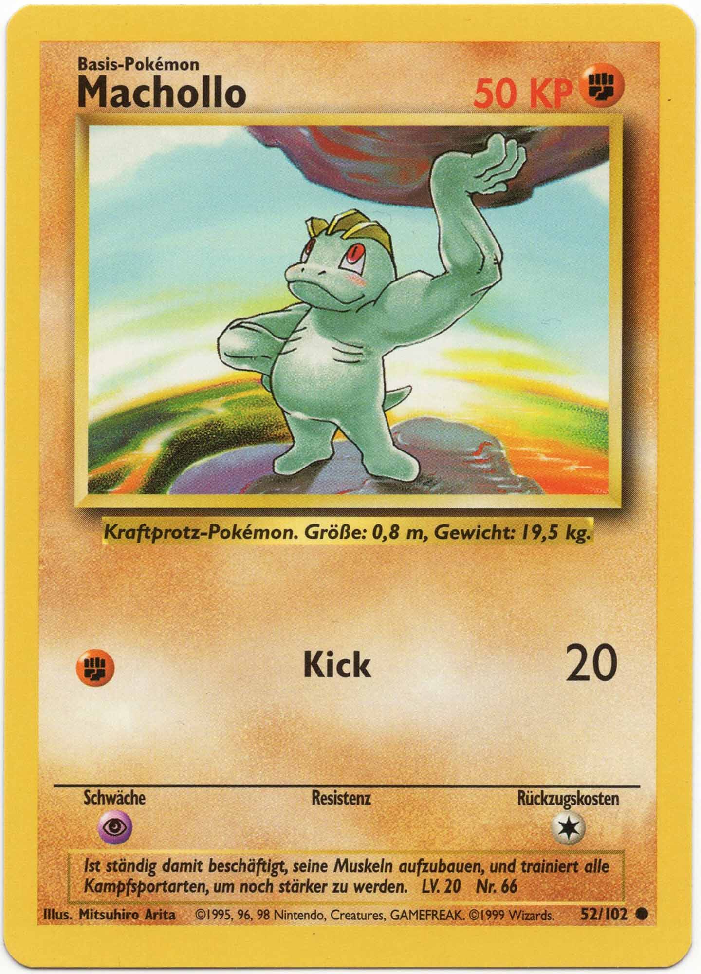 Machollo - 52/102 - Pokémon TCG - Near Mint