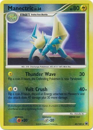 Manectric - 40/100 - Reverse Holo - EN