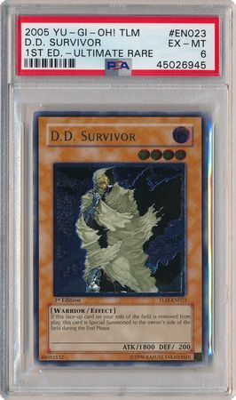 D.D. Survivor - TLM-EN023 - PSA EX-MT 6 - Ultimate Rare 1st Edition (TLM) 6945 - Yu-Gi-Oh!