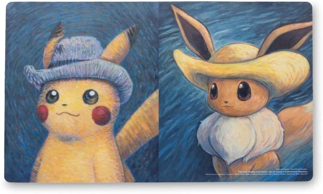 Pokémon Center × Van Gogh Museum: Pikachu & Eevee Inspired by Vincent's Self-Portraits Spielmatte/Playmat Pokémon Center × Van Gogh Museum: Pikachu & Eevee Inspired by Vincent's Self-Portraits Spielmatte/Playmat