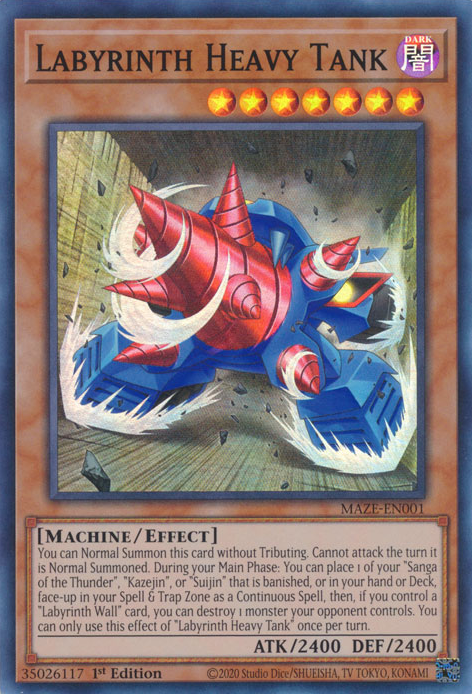 Schwerer Labyrinthpanzer - MAZE-001 - Super Rare - 1. Auflage Schwerer Labyrinthpanzer - MAZE-001 - Super Rare - 1. Auflage