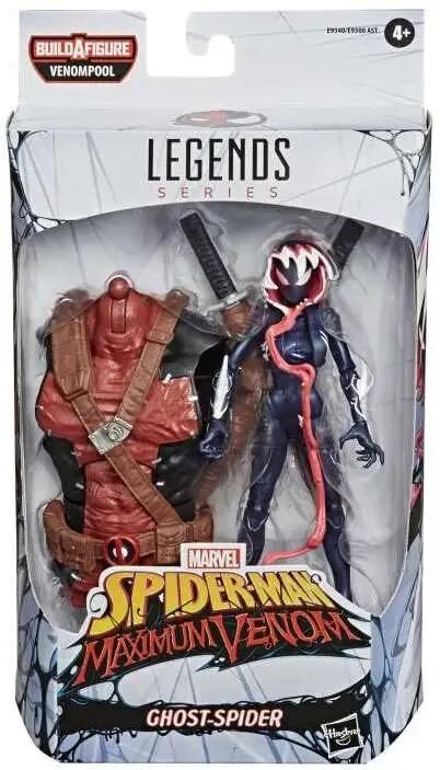 Spider-Man Maximum Venom Marvel Legends Venompool Series Ghost Spider Action Figure