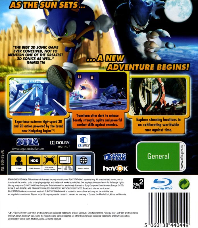 Sonic: Unleashed - PS3