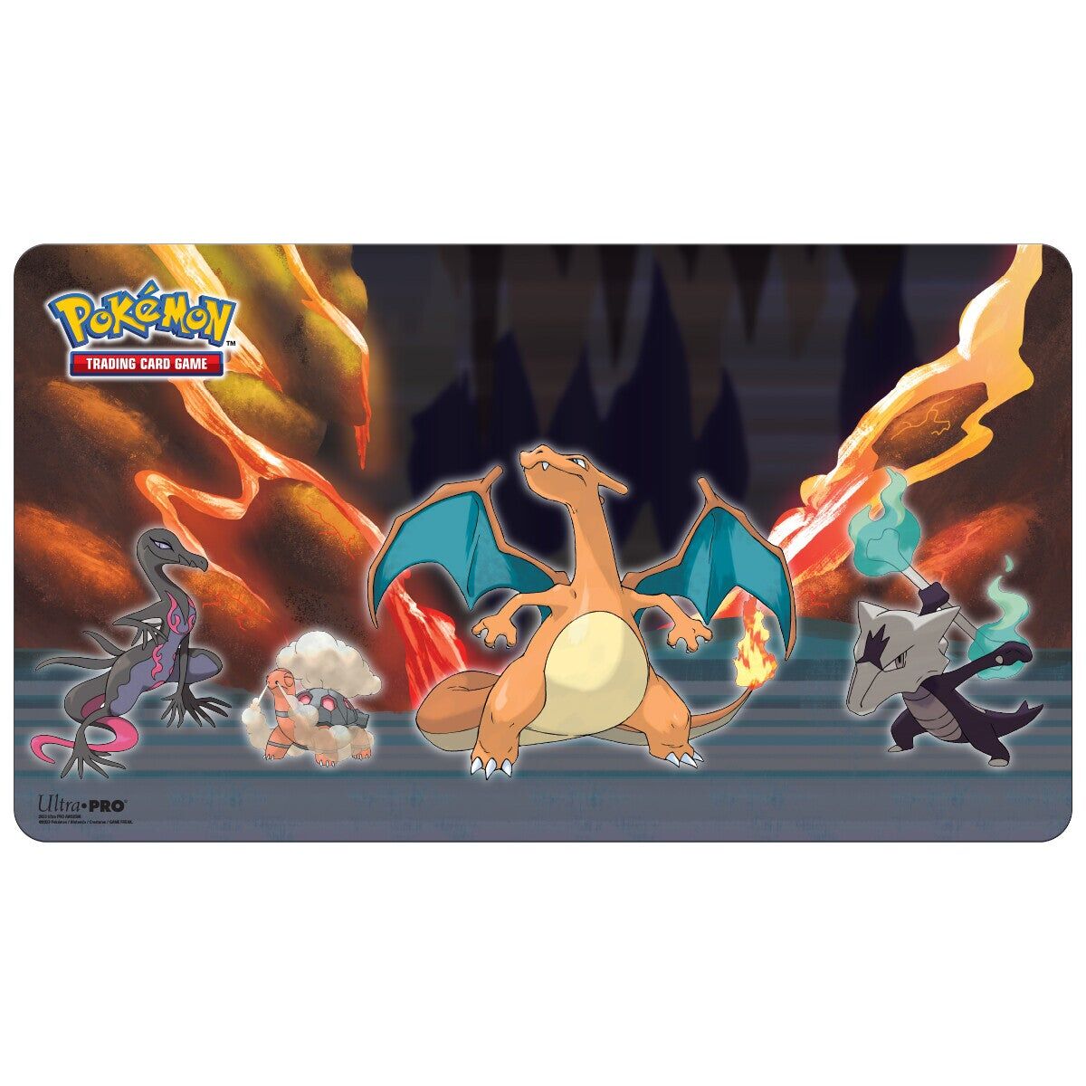 pokemon-gallery-series-scorcing-summit-glurak-spielmatte Pokémon Scorching Summit Glurak Spielmatte