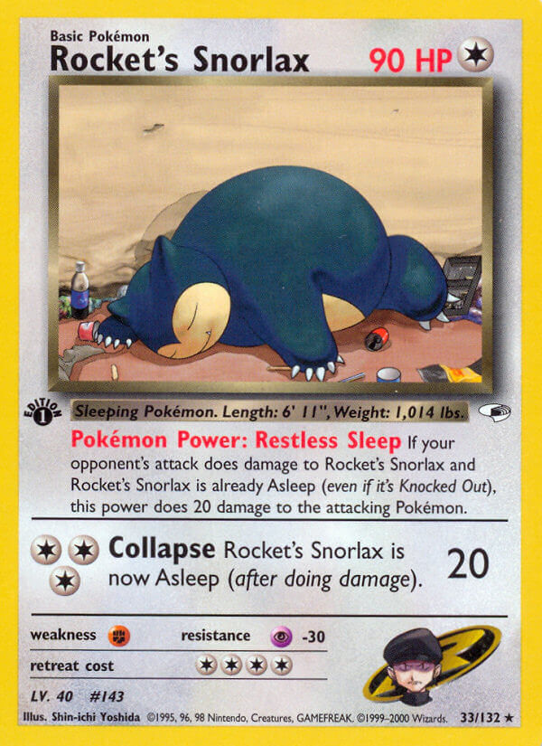 Rocket’s Snorlax - 33/132 - EN Rocket’s Snorlax - 33/132 - EN