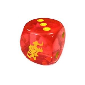 Yu-Gi-Oh! Red/Yellow Flameveil Dice