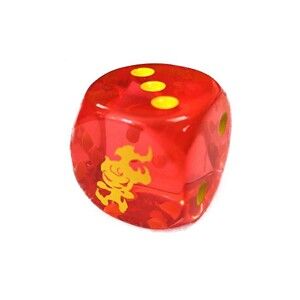 Yu-Gi-Oh! Red/Yellow Flameveil Dice Yu-Gi-Oh! Red/Yellow Flameveil Dice