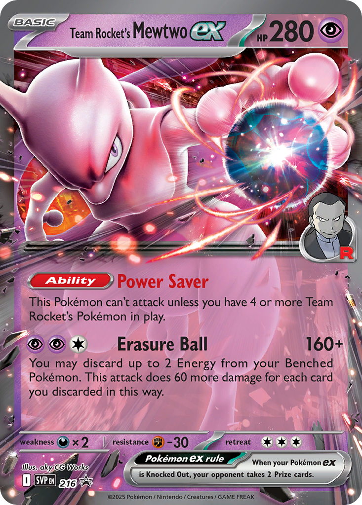 Team Rocket’s Mewtwo ex - SVP216 - EN Team Rocket’s Mewtwo ex - SVP216 - EN