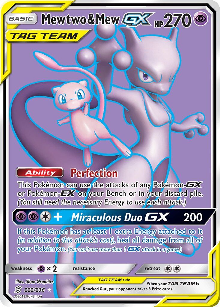 Mewtwo & Mew-GX - 222/236 - EN Mewtwo & Mew-GX - 222/236 - EN