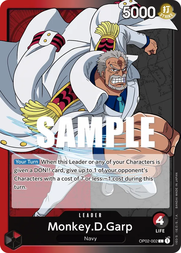 Monkey.D.Garp - OP02-002 Monkey.D.Garp - OP02-002