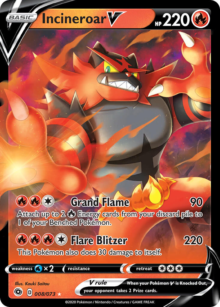 Incineroar V - 008/80 - EN Incineroar V - 008/80 - EN