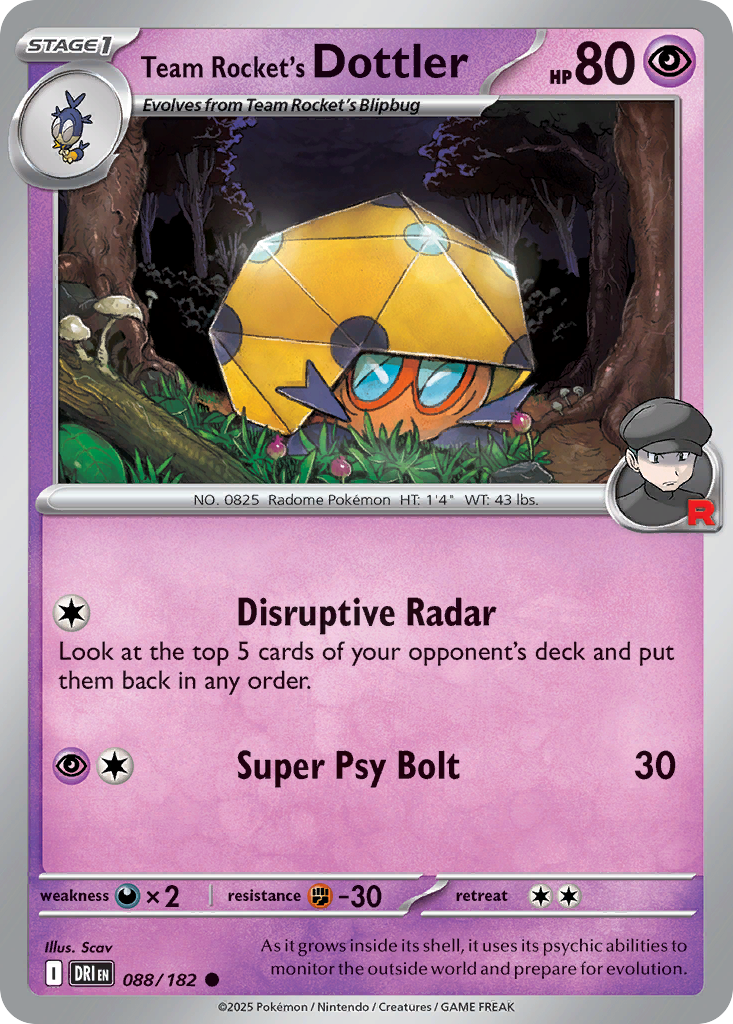 Team Rocket’s Dottler - 088/182 - EN