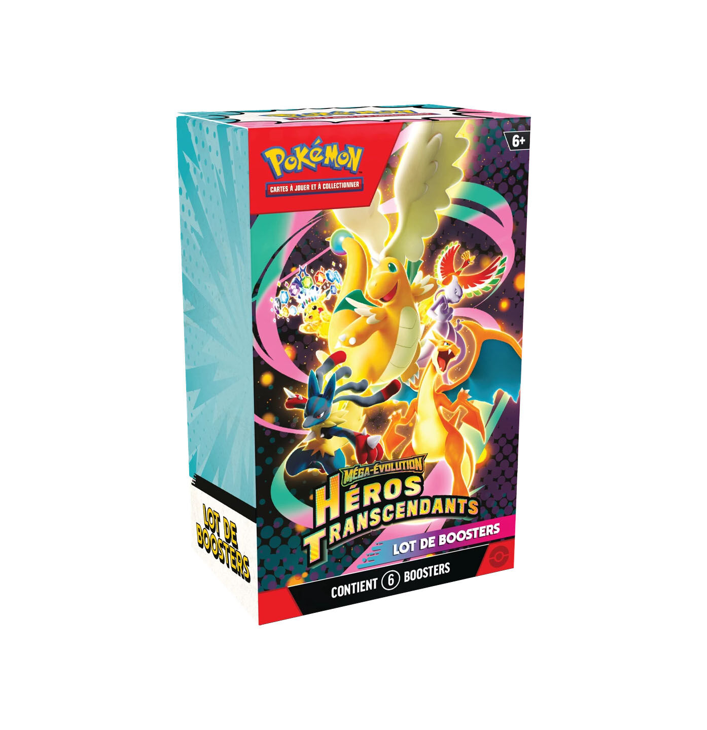 Pokémon JCC: Méga-Evolution - Héros Transcendants Booster Bundle (6) - FR Pokémon JCC: Méga-Evolution - Héros Transcendants Booster Bundle (6) - FR