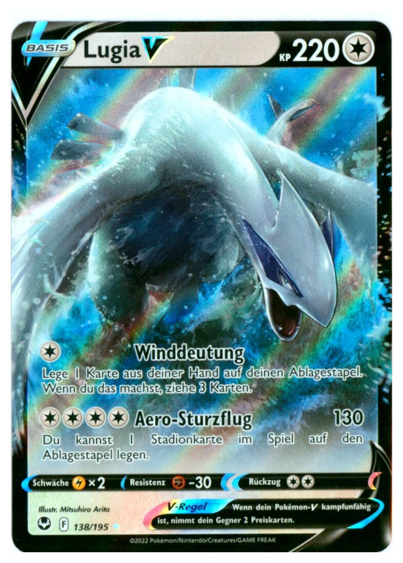 Lugia V - 138/195 - Pokémon TCG - Near Mint - DE