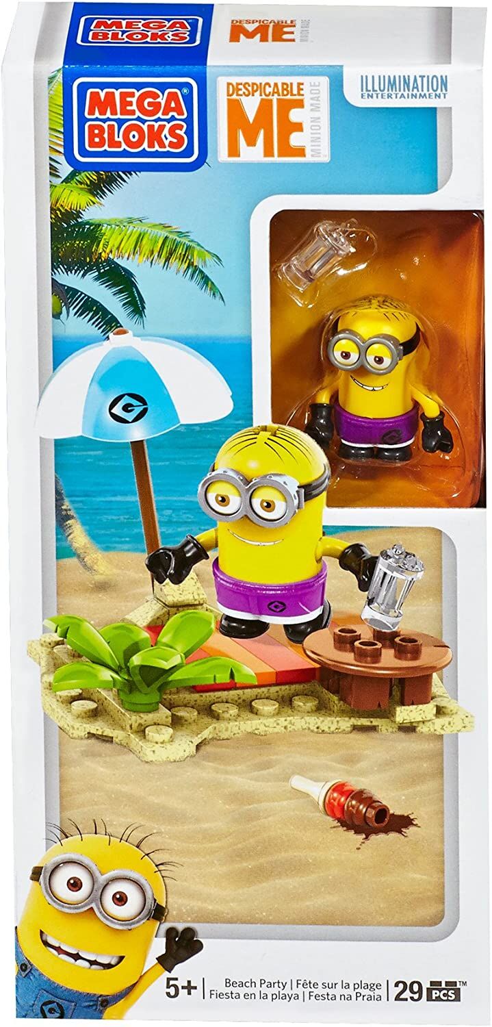 minions-mega-bloks-29-piece-construction-set-despicable-beach-party-1 Minions Mega Bloks 29-Piece Construction Set, Despicable Beach Party