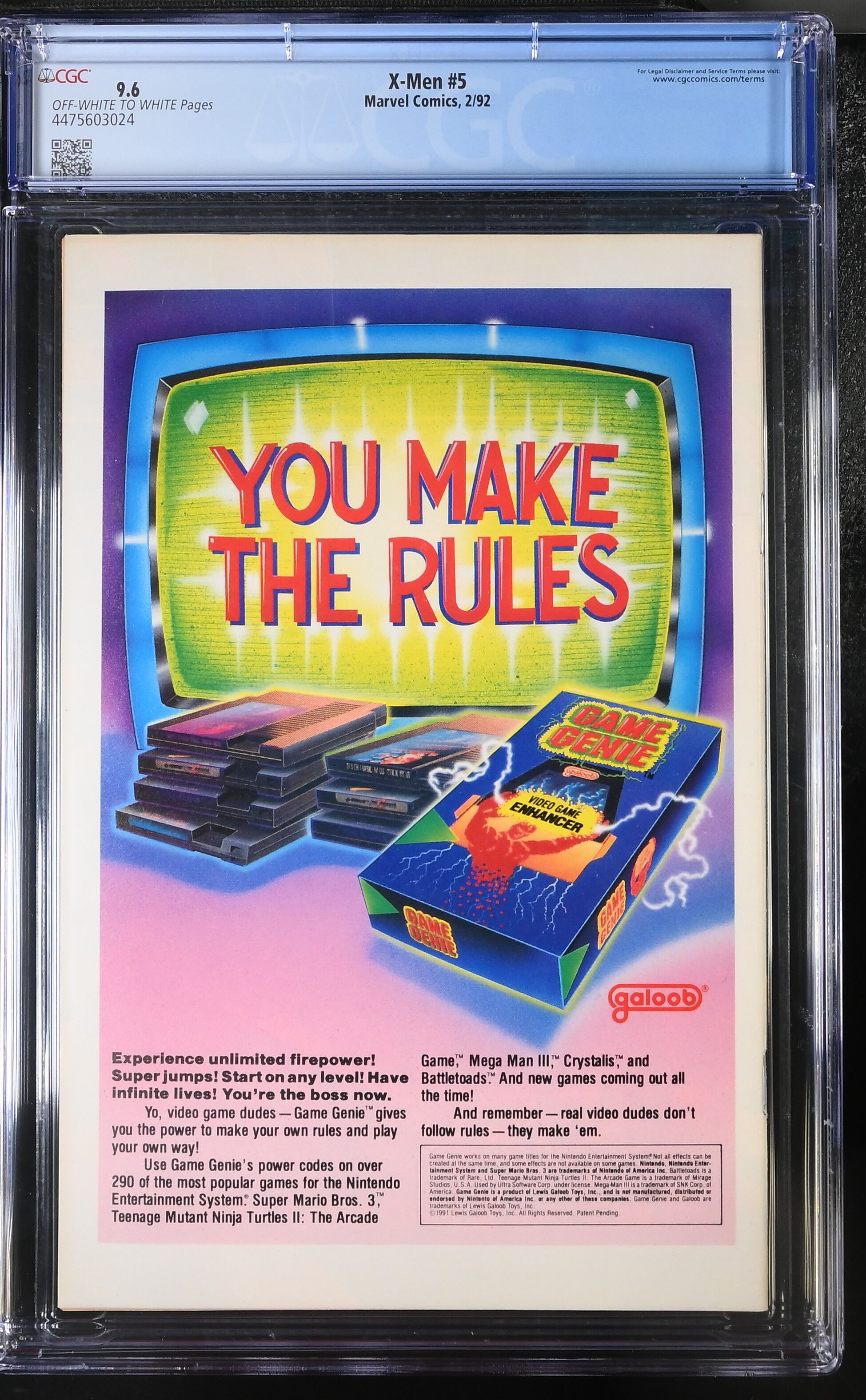 X-Men #5 CGC 9.6 X-Men #5 CGC 9.6