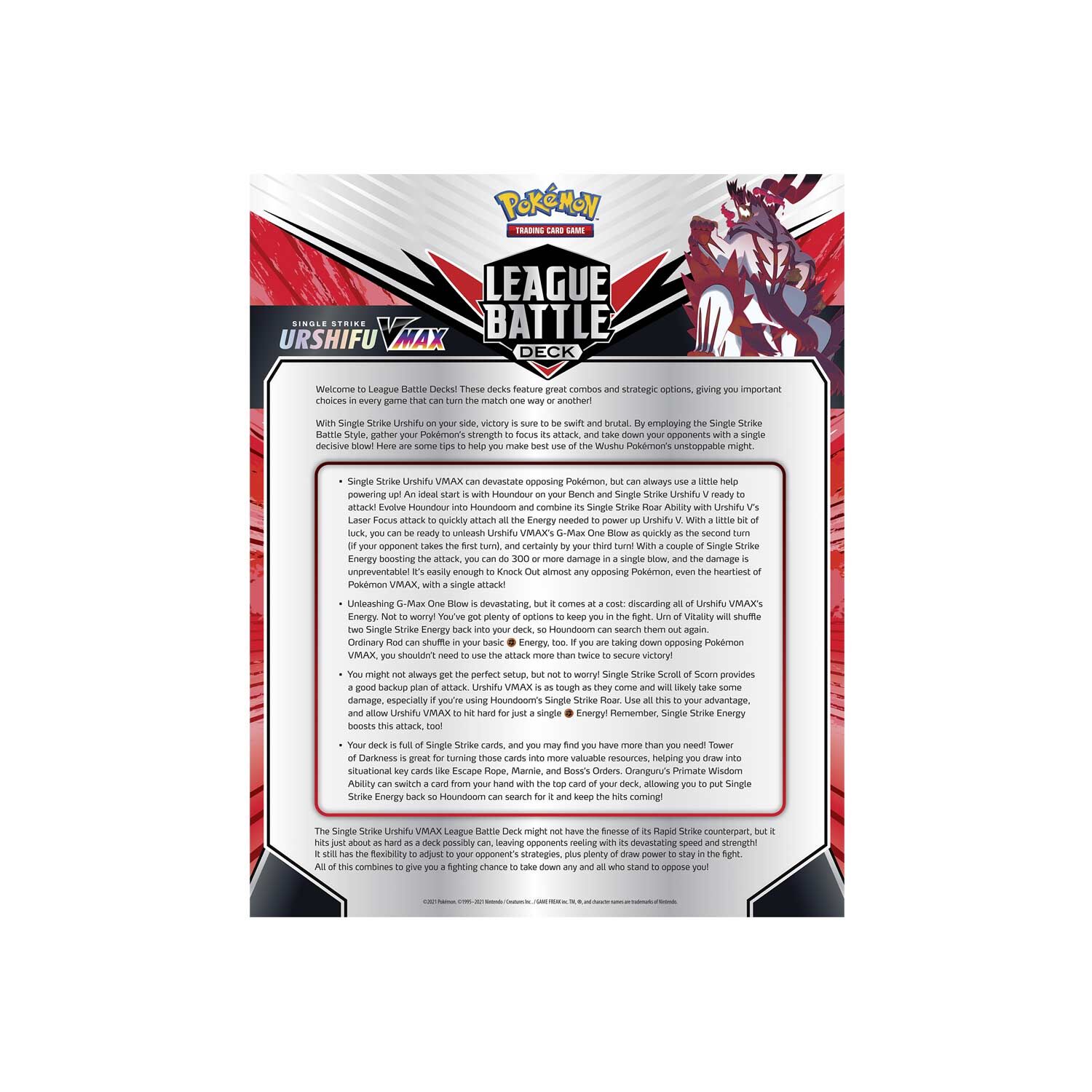 Pokémon League Battle Deck Single Strike Urshifu VMAX - EN