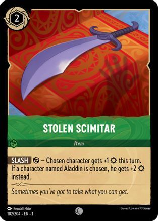 Stolen Scimitar - 102/204 - EN Stolen Scimitar - 102/204 - EN